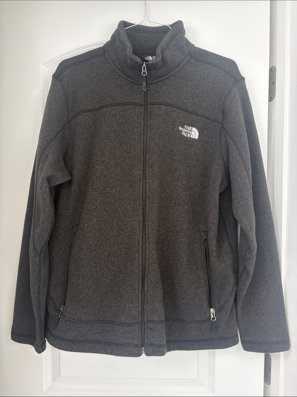The North Face Men’s Dark Gray Full-Zip Performance Fleece Jacket